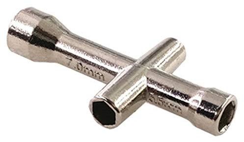 Almencla Kreuzschlüssel Sockel 4mm, 5mm, 5,5mm, 7mm 4 Wege Radschlüssel RC Car