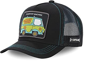Tracker Kappe Herren Scooby-DOO, Cap Herren, Die Mystery Machine, Perfekter Halt, Schwarz, Einheitsgröße