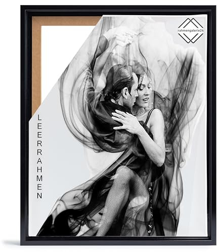 rahmengalerie24 Cornice vuota per quadri su tela, formato 40 x 50 cm, colore nero lucido