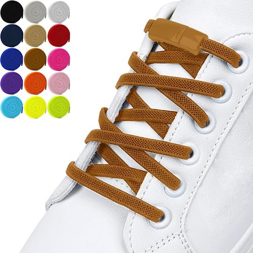 DALLAR Cordones Elásticos sin nudo - Cordones Ajustables y resistentes - Aptos en Zapatos y Zapatillas - Para Niños y Adultos