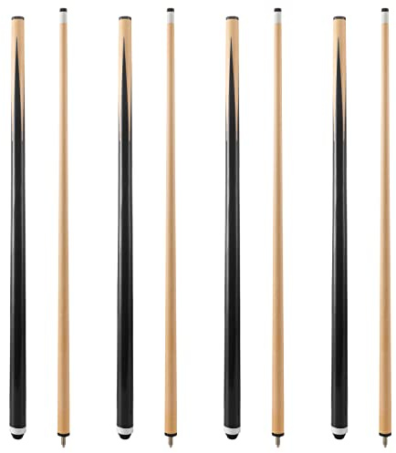 JEPNJPU 20 OZ Pool Cue Sticks for Adults 36inch 42inch 48inch 58inch Set of 2 or 4,Billiard Cue Sticks with 13mm Leather Tip for Kids or Beginners 2-Piece，14/16/18 19 OZ 20 OZ