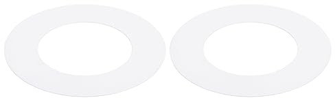 PATIKIL 2.76 ID 4.53 OD Goof Rings for Recessed Light, 2 Pack Matte White Goof Metal Trim Ring Lighting Fixture for Ceiling Wall Recessed Can Downlights