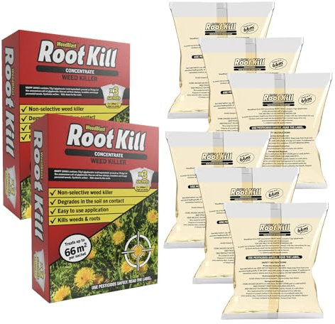 Weedblast Rootkill Concentrated Weedkiller 6 x 100ml Sachets Boxed