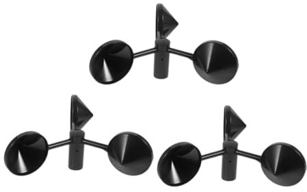 VANZACK Coque De Boîtier Pour Anémomètre 3 Pièces Abs, Accessoire Pour Capteur De Vent, Outil De Mesure Vitesse Du Vent, Résistant Aux Intempéries, Sécurisé Pour Usage Extérieur