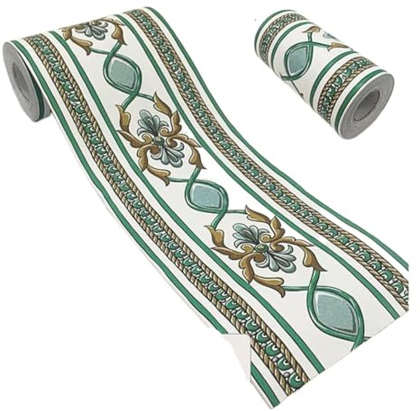 Cenefa adhesiva para pared, Borde de papel tapiz autoadhesivo, 10M, rodapié esquina, línea cintura, Multicolor, 1 Uds(D)