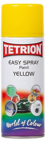 Tetrosyl Tetrion EPY406 Easy Spray Paint Yellow - Quality paint for professionals and DIY enthusiasts - 400ml, Chrome