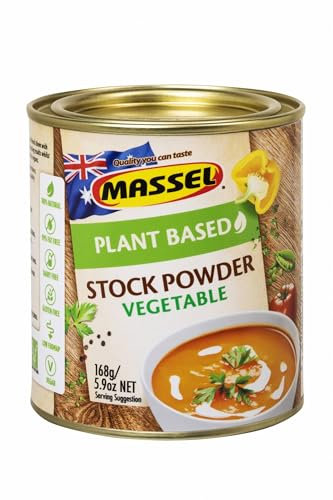 Massel, Brodo in Polvere - Senza MSG, Senza Glutine, Aroma Vegetale - 168 g, Confezione da 6 Pezzi di Brodo in Scatola