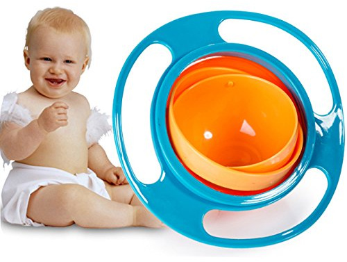 Xrten Gyro Bowl - Cuenco Giratorio Bebé Plato Antiderrames para Niños