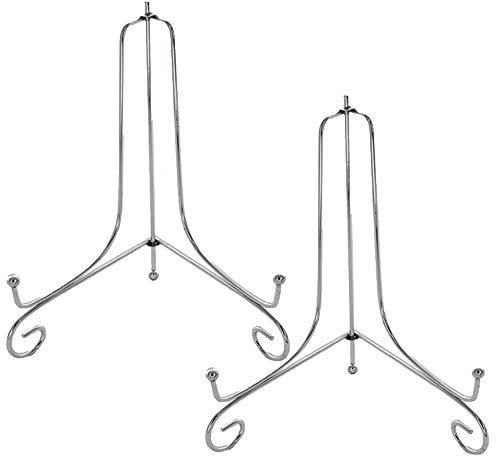 Truly Sweet Candy - Cavalletto in ferro argentato da 20,3 cm, piatto, libro, menu, tela, supporto per matrimonio (2)