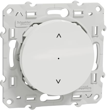 Schneider Electric Wiser Tastschaltereinsatz Druckknopf-Lichtschalter, 1 Wege Weiß IP 20 4A, Kunststoff
