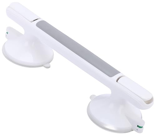 Belle Vous Barre d’Appui à Ventouses pour Salle de Bain - Barre de Maintien sans Percage 33 cm - Poignée à Ventouse pour Douche Baignoire et WC Handicapé - Sécurité Personnes Âgées