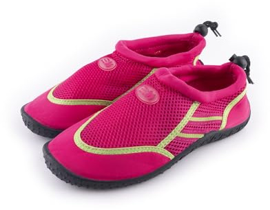R-ISLAND Escarpines de Mujer,Zapatos de Agua,Respirable,Cómodo,Antideslizante Genial para Playa,Piscina y Deportes Acuáticos.(Fucia 41)