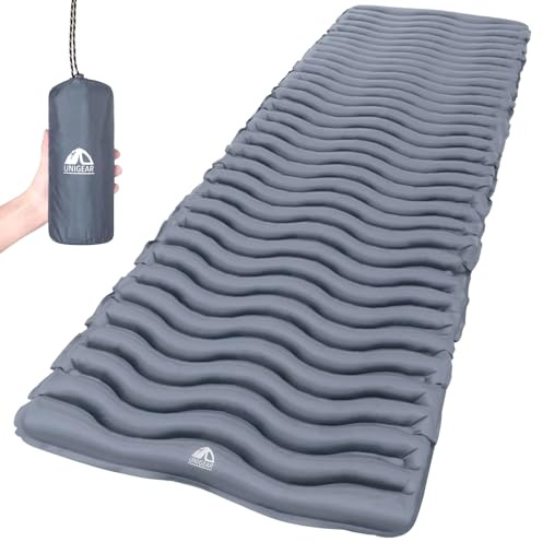 Unigear Matelas de Camping Gonflable, Coussin d'air Ultraléger, Matelas Gonflable Résistant à l'eau pour Camping, Voyage, Plage, Tente, Sac de Couchage