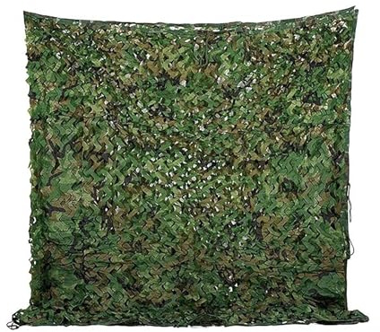 NEWFUN Red de Camuflaje Sombra,Red de Camuflaje para Caza, Camping, Bosque, Jardín y Otras Escenas (4x6M)