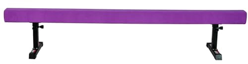Barra de equilibrio para niños, plegable, 180 cm, 5 alturas ajustables, barra de equilibrio para gimnasia, con pata para casa, entrenamiento al aire libre e interior