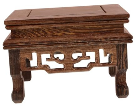 HIAKDOFT Sgabello in Legno per Piante Portavasi per Piedistallo in Legno Gambe Piccole Supporto per Vasi da Esposizione Portavasi per Piante da