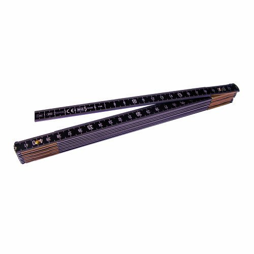 Metrica 20108 Alu-Gliedermassstab 1 m Oxyd, schwarz