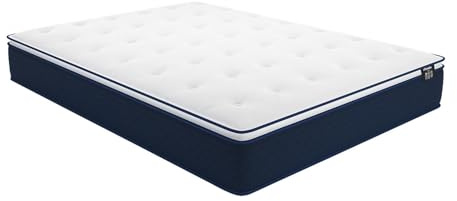 Vente-Unique - Matelas Ressorts ensachés et surmatelas intégré ALTIER de DREAMEA - 160 x 200 cm