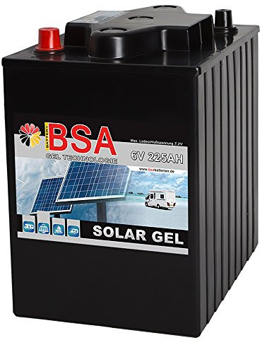Blei Gel Batterie 6V 225Ah Solarbatterie Antriebsbatterie Versorgungsbatterie statt 180Ah 195Ah