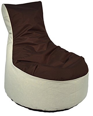 Kinzler S-10121/43 outdoorfähiger Sitzsack /Sessel, ca. 80x80x90 cm, 2-farbig, braun