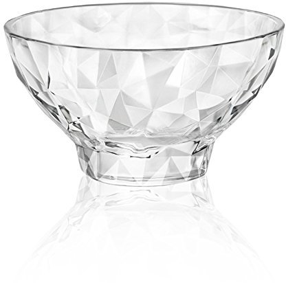 Bormioli Rocco 302200 Diamond Trasparente Eisbecher, Eisschale, 220ml, Glas, transparent, 12 Stück