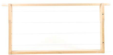 40x Zander Rähmchen/Rahmen Hoffmann-Seiten aus LINDENHOLZ fertig montiert waagerechte Drahtung, Europa- Qualität, mit Edelstahldraht und Messingösen, geleimt und getackert 477 x 220 mm