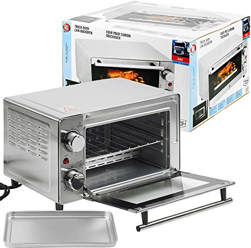 URBN-CHEF Mini four électrique portable 9 L 24 V/300 W en acier inoxydable pour camions, voitures, caravanes et bus