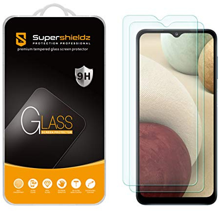 Supershieldz (2 Pack) Designed for Samsung Galaxy A13 5G / A13 LTE/Galaxy A12 screen protector Tempered Glass Screen Protector, Anti Scratch, Bubble Free