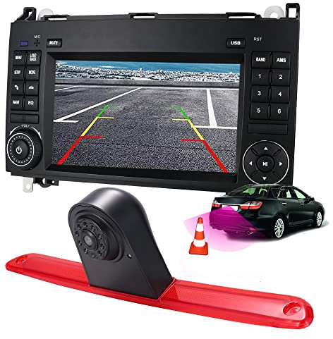 7 Zoll Android Autoradio mit GPS Navigation +HD Nachtsicht Auto Rückfahrkamera Ersatz für Mercedes Benz Sprinter W906 Crafter Caravelle 2007-2015