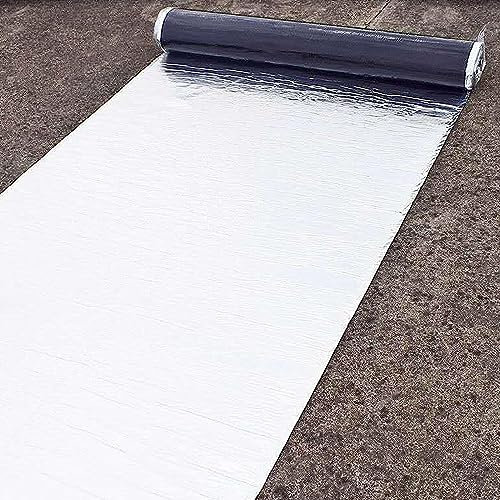 Bitumen-Band,Selbstklebendes Dichtungsband,Dachpappe,Dachreparaturklebeband,Hitzebeständig UV-beständige Schutzfolie,für Dachleckage,Oberflächenriss,Fensterbankspalt (0.5x10m)