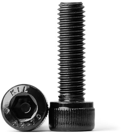 (20 Stück) M8x16mm Zylinderschrauben mit Innensechskant 304 Edelstahl Schwarzes Oxid Zylinderkopfschrauben Vollgewinde