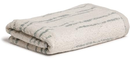 Möve Bohemian Dreams Drop Stripes Handtuch 50 x 100 cm aus 100% Baumwolle, Nature/Tea