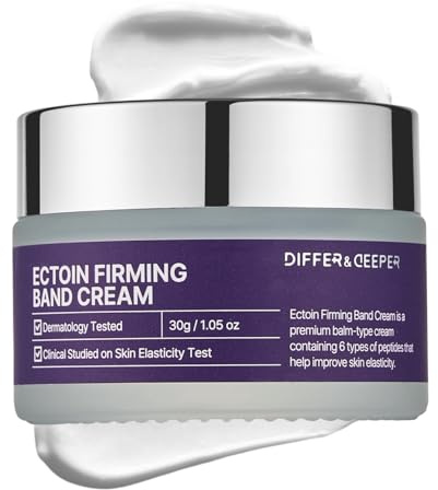 Differ&Deeper Uppstramande Ansikts- & Halskräm Ectoin & Kollagen – Koreansk Anti-Rynk Lifting Kräm med Pro-Xylane, Hyaluronsyra & CoQ10 | 30 g