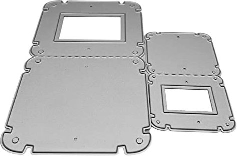 Riiichflowshop Metall-Stanzschablone für große und kleine Grußkarten Scrapbooking-Vorlage Karbonstahl