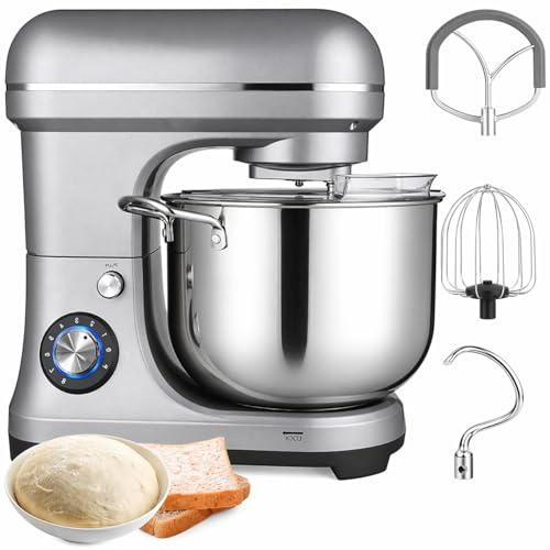2000w Commercial Food Mixer,10l Large Capacity Stand Mixer,8 Gear,With Dough Hook+mixing Hook+egg Beater,For Schools,Bakeries,Restaurants,Pizzerias