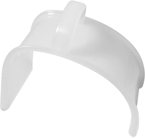 Truelle en plastique blanc pour ciment de maçonnerie, 19 cm, légère, plâtrage à la main et réparation de mortier pour moules de sol d'angle de jardin