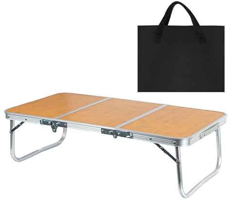 Generisch Mesa plegable para camping, mesas de camping plegables portátiles, plegables, ligeras, portátiles, para autocaravana, viaje, coche, jardín, terraza, barbacoa, picnic