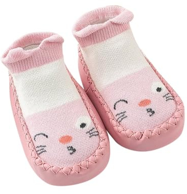 Chaussures d'automne et d'hiver mignonnes pour enfants à fond plat sans sol Chaussures de sport Chaussettes Chaussures légères et confortables LED Sneaker Fille