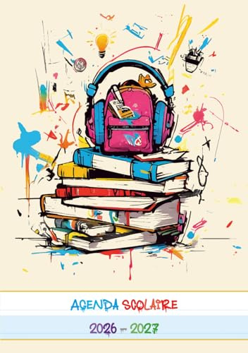 Agenda Scolaire DYS 2026-2027: Format A5 | Épuré Spécial Dyslexie, TDAH | Lignes Pointillées et Fond Alterné Anti-Fatigue Cognitive | 1 Jour par Page Sans Distraction | Primaire Collège Lycée