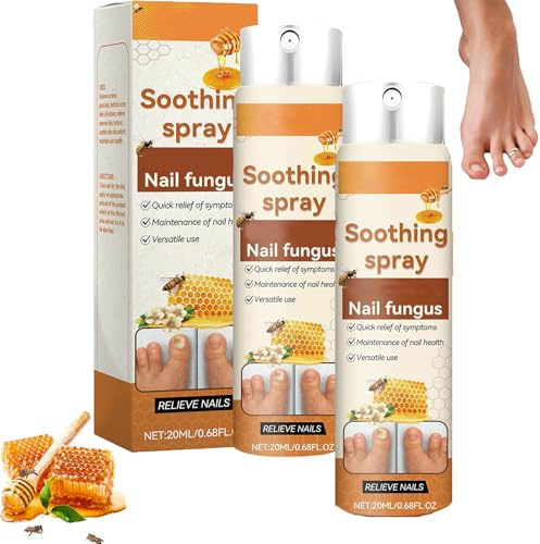 2 Pezzi Spray Trattamento Intensivo per Micosi Unghie e Piedi, Soluzione Antifungina e Deodorante, Cura Rapida per Onicomicosi, Trattamento Quotidiano contro Unghie Secche e Ingiallite
