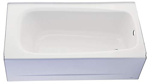 American Standard 2460002.020 Cambridge Apron-Front Americast Soaking Bathtub Left Hand Drain,60 x 32 In, White, 50-60 gal