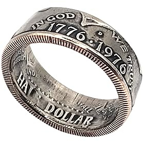 Coin Ring | US Bicentennial 50 cent | 1776-1976