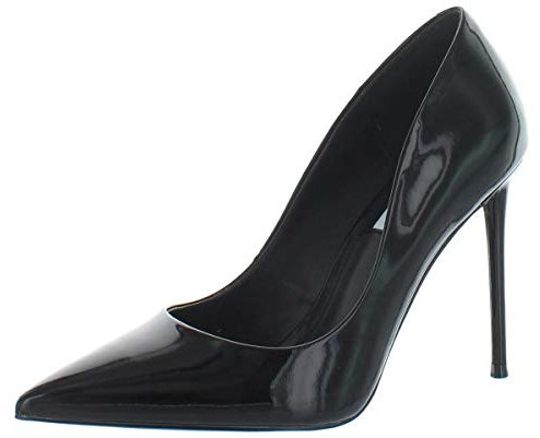 Steve Madden Damen Vala Pumps, Schwarz Lack, 39 EU
