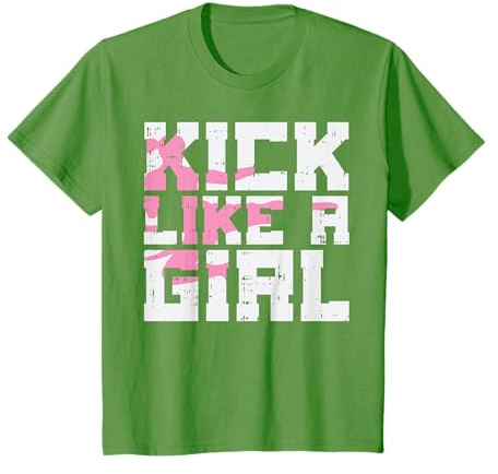 Kick Like Girl Karate Taekwondo Kung Fu Martial Arts Gift T-Shirt