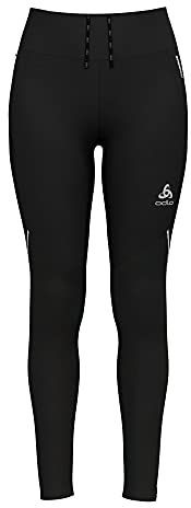 Odlo Damen Langlauf Tight CERAMIWARM, Black, L