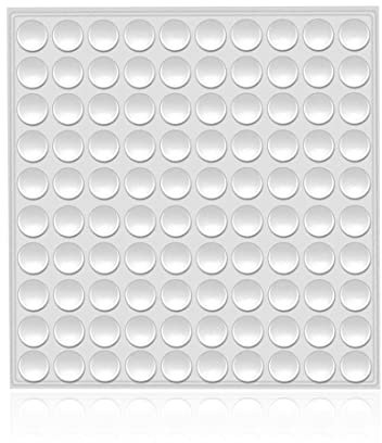 100 Pièces Patin Silicone Transparent Amortisseur Porte Placard Tampon Caoutchouc Transparent Pieds Butées de Protection en Caoutchouc