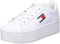 Tommy Jeans Damen Cupsole Sneaker Flatform Plateau, Weiß (White), 36