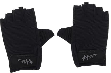KOMBIUDA 1 Paar Halbfinger Handschuhe Atmungsaktiv Und Langlebig rutschfeste Handfläche Für Fitness Training Angeln Und Outdoor-aktivitäten