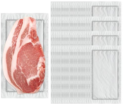 Tampone per carne, in tessuto non tessuto, bianco, igienico, 100 pezzi Dri Lock Carne Assorbente Pad | Tamponi assorbenti per verdure per mantenere l'imballaggio asciutto e pulito