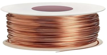 Zyiphor Reiner Kupferdraht 1mm x 20m T2 Blanker Kupferdrähte Basteldraht Schmuckdraht Kupferspulen Copper Wire für Schweißen, Experiment, Schmuck, Garten, Pflanzen